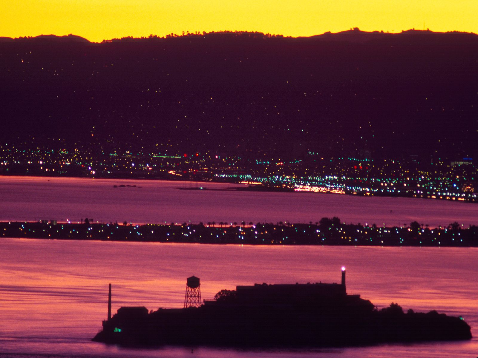 Alcatraz At Dawn, San Francisco, California