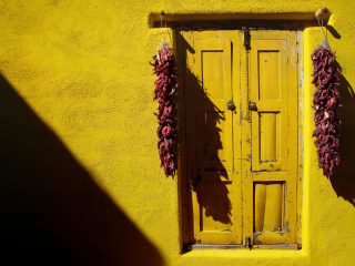 Doorway & Pepper Ristra, Tucson, Arizona