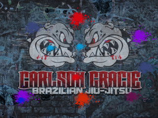 Carlson Gracie Grafitti Dark Paisley Background
