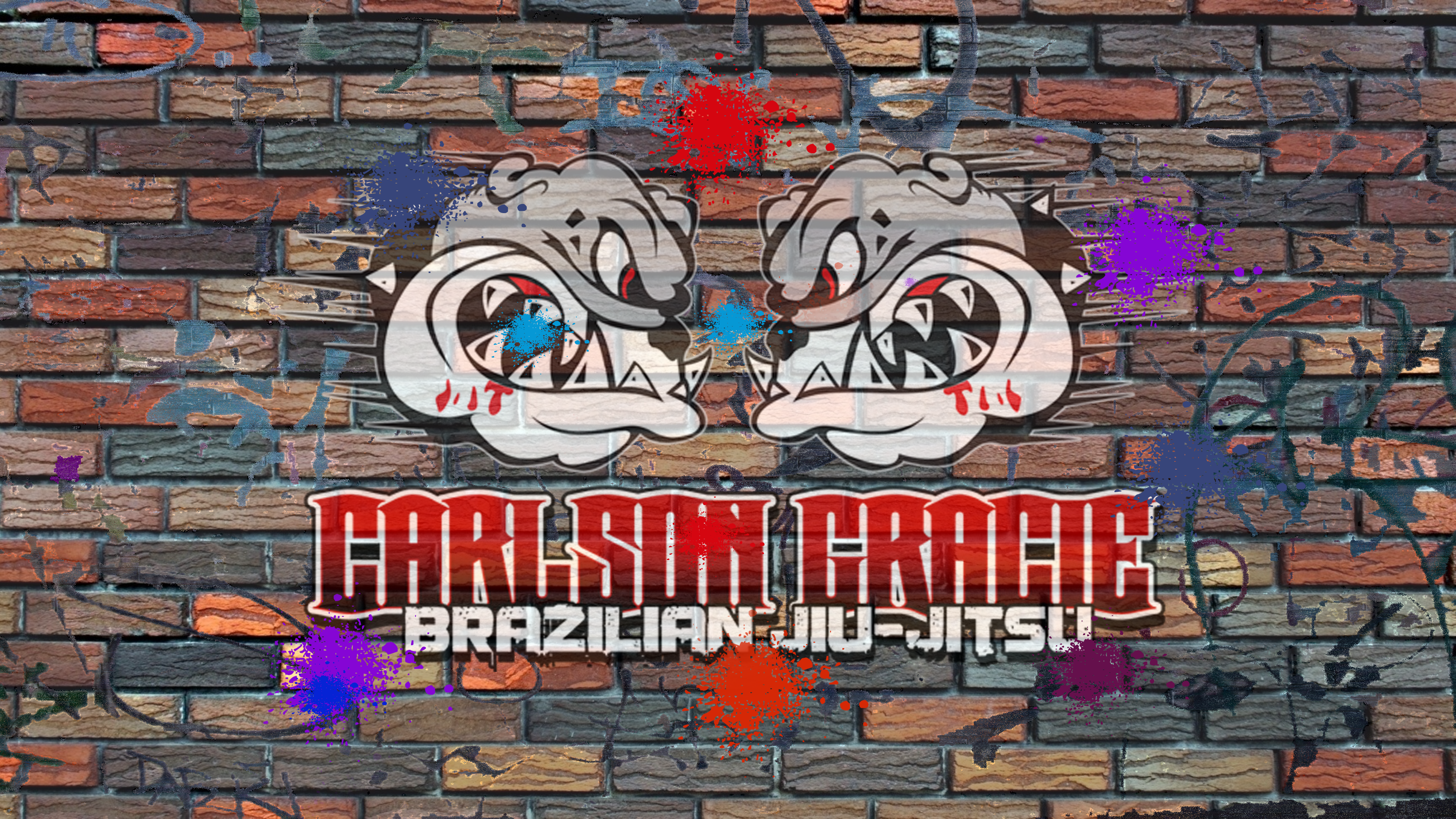 Carlson Gracie Grafetti Red Brick 2 Background