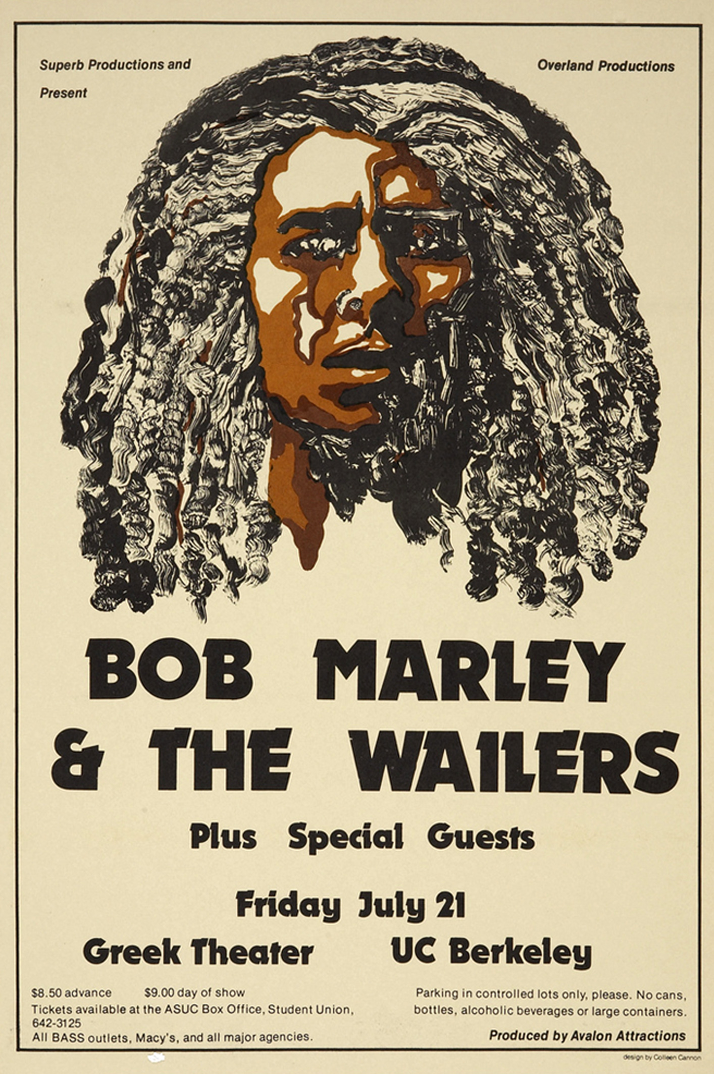 Bob Marley & The Wailers Greek Theater Uc Berkeley Concert 1978