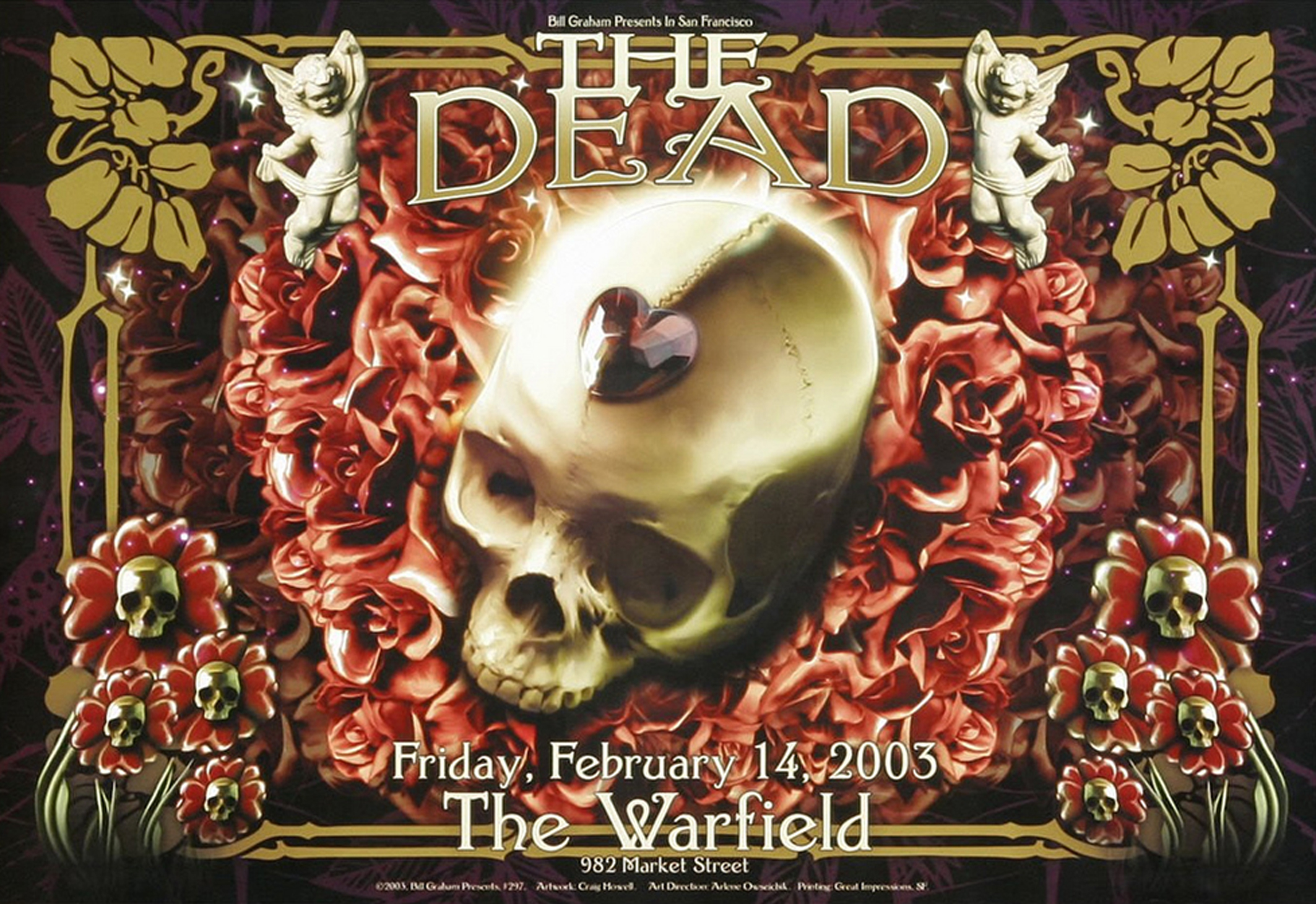 Dead Concert Poster The Warfield 2003