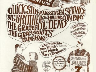 Grateful Dead Fillmore Day Camp Concert Handbill 1966