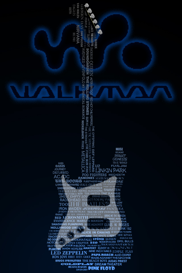 Walkman Wallpaper Black And Blue Gradient