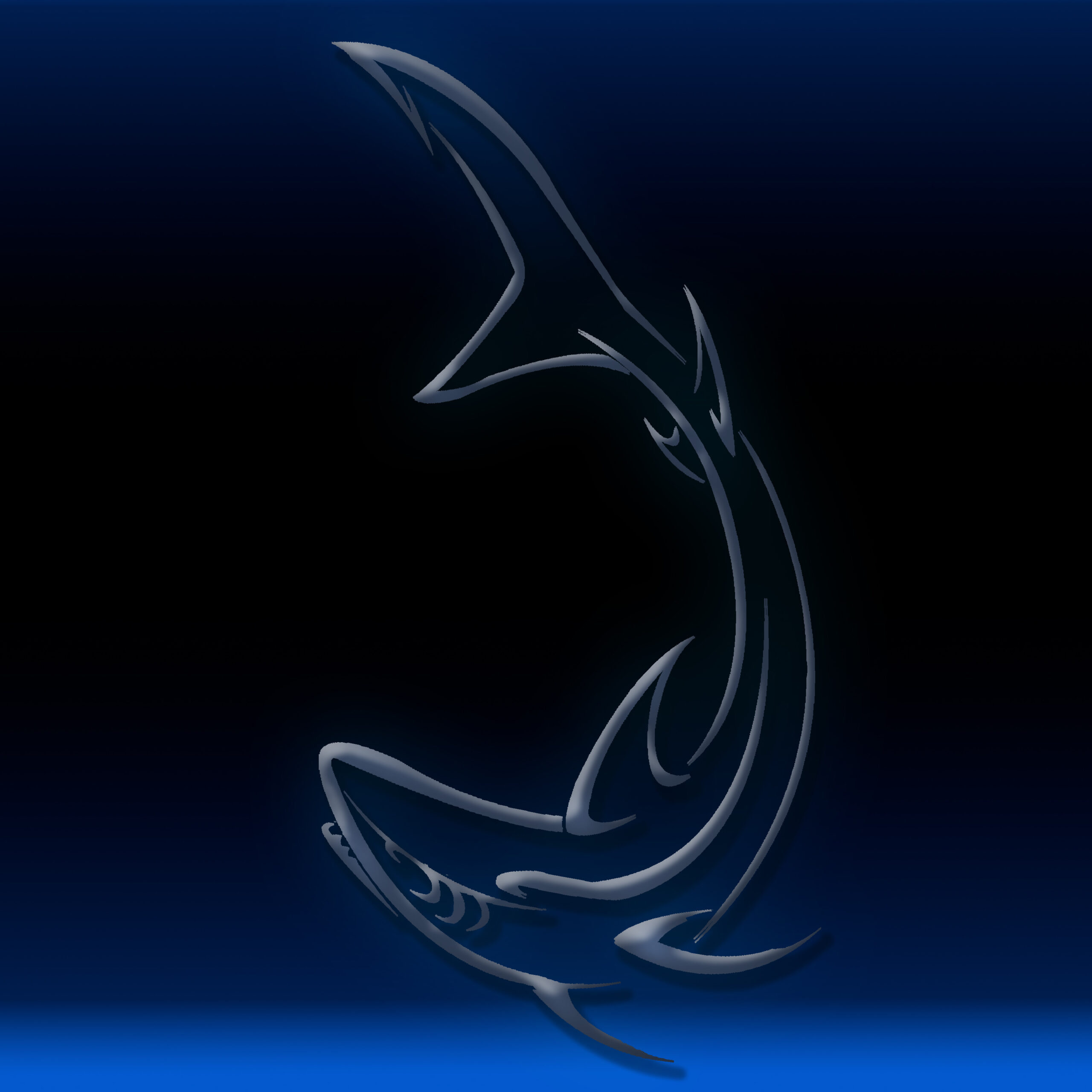 Blue Black Shark Chrome